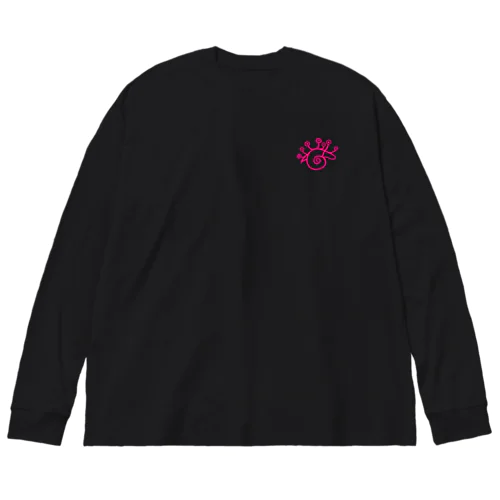 片瞑り(カタツムリ) Big Long Sleeve T-Shirt