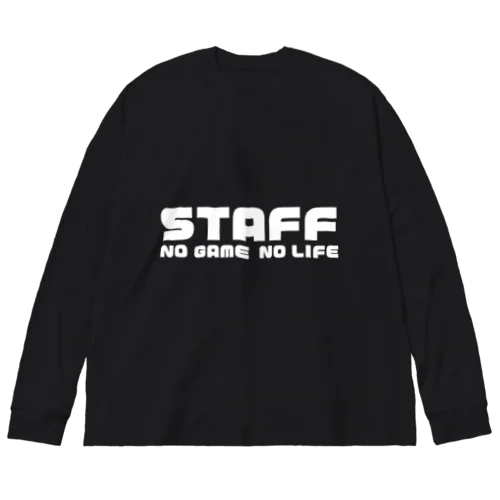 【e_Starmine】STAFF NO GAME NO LIFE White Big Long Sleeve T-Shirt