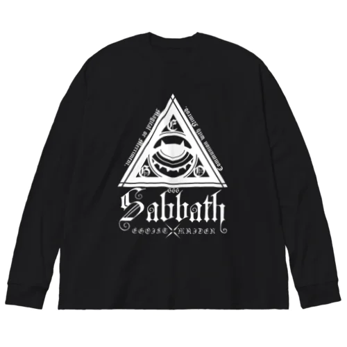 「サバト」　白抜き Big Long Sleeve T-Shirt