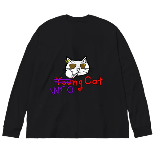 わるいねこ ビッグシルエットロングスリーブTシャツ