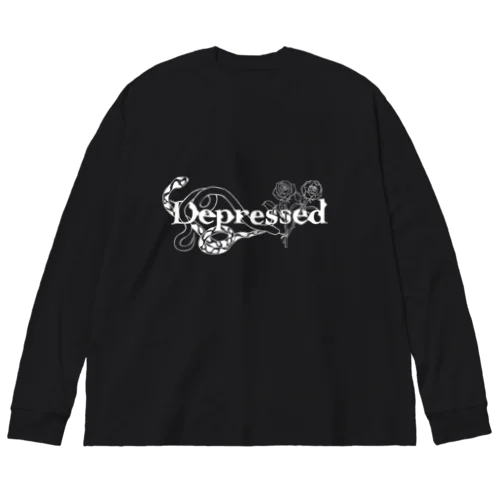 Depressed（鬱屈） ビッグシルエットロングスリーブTシャツ