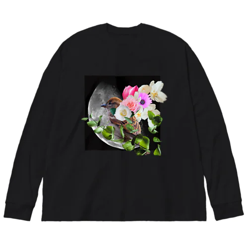 花の翼 ビッグシルエットロングスリーブTシャツ