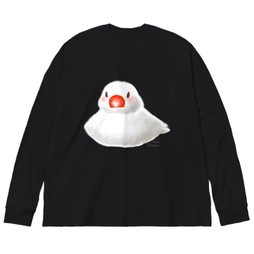 おすわりポチャ白文鳥ちゃん Big Long Sleeve T-Shirt