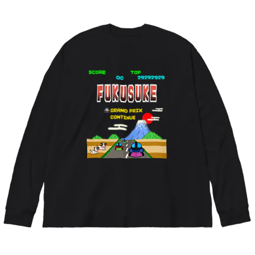 レトロゲーム風な福助 Big Long Sleeve T-Shirt