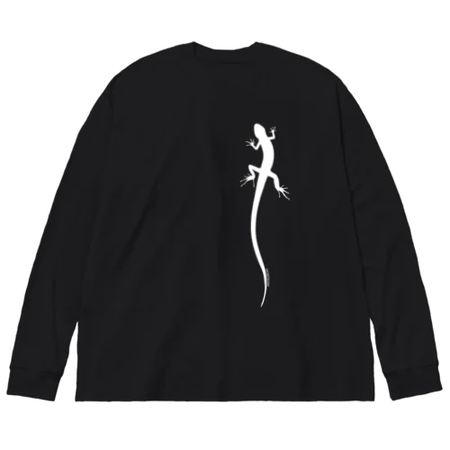 lizard（カナヘビ／ホワイト Big Long Sleeve T-Shirt