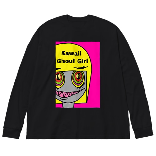 グールーのスー子さん（Kawaii Ghoul Girl） Big Long Sleeve T-Shirt