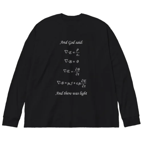 Maxwell方程式よあれ... ビッグシルエットロングスリーブTシャツ