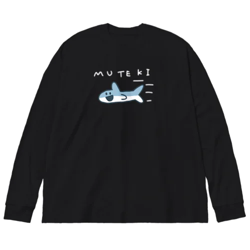 MUTEKI Tシャツ（文字色白） Big Long Sleeve T-Shirt