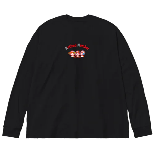 ◉名言シリーズ（3人：黒）★背面を確認！ Big Long Sleeve T-Shirt