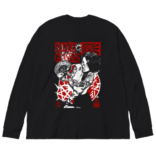 狂乱眼鏡 Big Long Sleeve T-Shirt