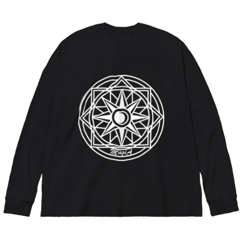 月と太陽の魔法陣ロゴ Big Long Sleeve T-Shirt