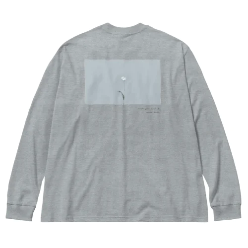 gray blue tulip , logo Big Long Sleeve T-Shirt