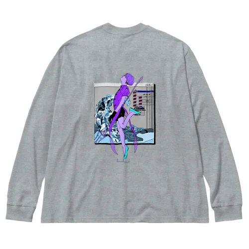 小林牧場くん Big Long Sleeve T-Shirt