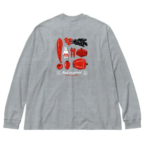 【エポッくん】エモと赤野菜 Big Long Sleeve T-Shirt