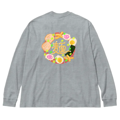 拉麺 ビッグシルエットロングスリーブTシャツ