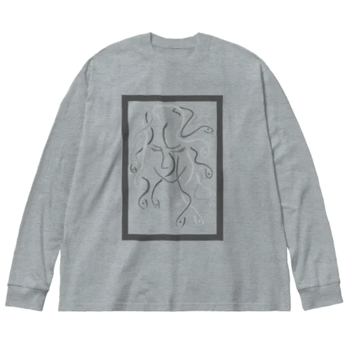 “Line Medusa” Big Long Sleeve T-Shirt