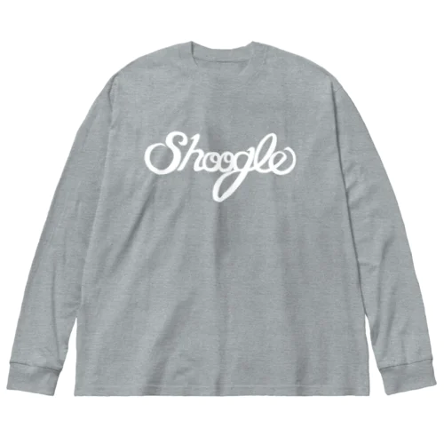 Shoogle(シューグル)ロゴ 白字 ビッグシルエットロングスリーブTシャツ