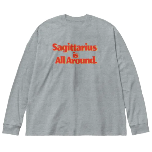 【射手座】Sagittarius is All Around.(いて座はそこかしこに) ビッグシルエットロングスリーブTシャツ