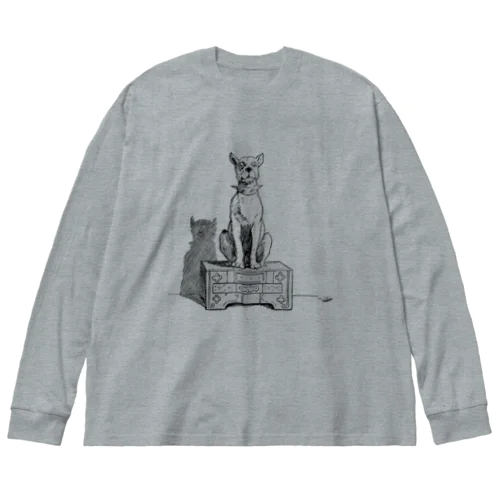 こっちを見てる犬 Big Long Sleeve T-Shirt