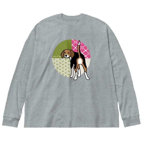 和柄びーぐる Big Long Sleeve T-Shirt