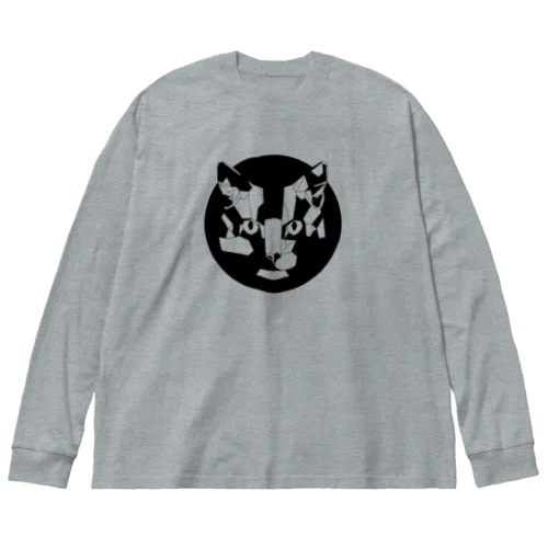 ジオメトリック猫 Big Long Sleeve T-Shirt