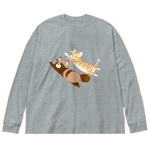 ねころびにゃんぽんず Big Long Sleeve T-Shirt