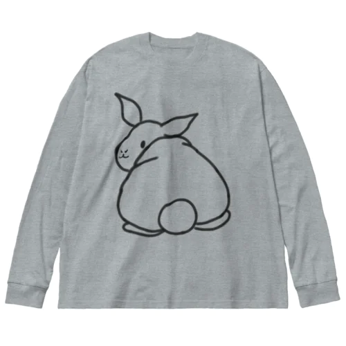 シンプル！うさぎさん ビッグシルエットロングスリーブTシャツ