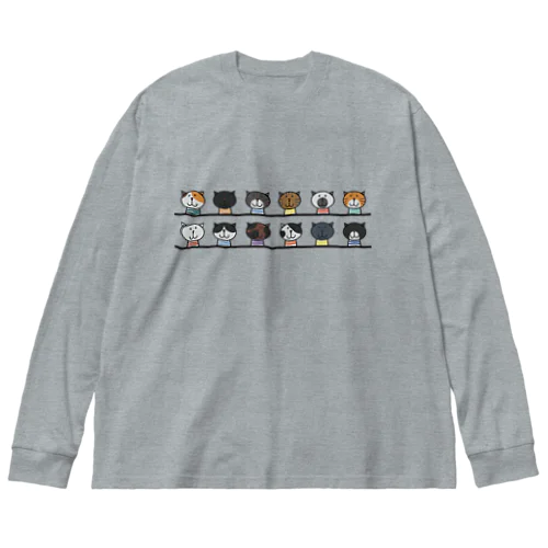 せいぞろいするねこ Big Long Sleeve T-Shirt