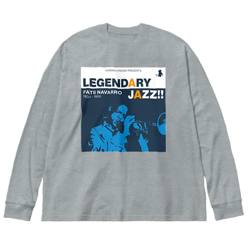 フェイク・アルバム・ジャケット:LEGENDARY JAZZ!! ~ Fats Navarro ビッグシルエットロングスリーブTシャツ