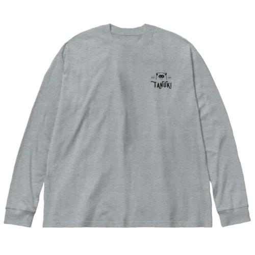 tanuki_vintage01 ビッグシルエットロングスリーブTシャツ