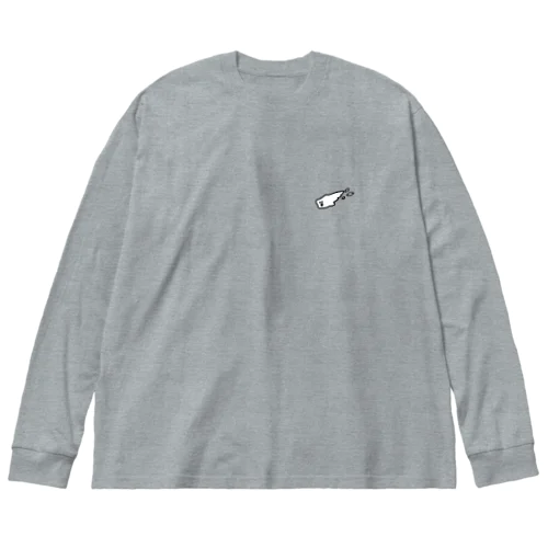 こまってるしろいやつ Big Long Sleeve T-Shirt