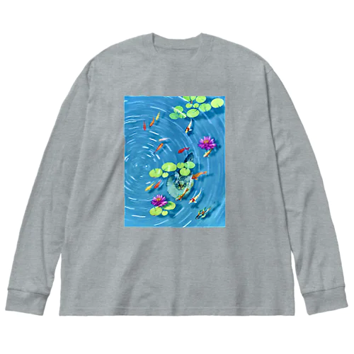 水の底から猫 Big Long Sleeve T-Shirt