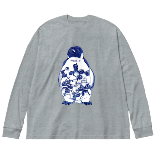 -042518-World Penguins Day ビッグシルエットロングスリーブTシャツ