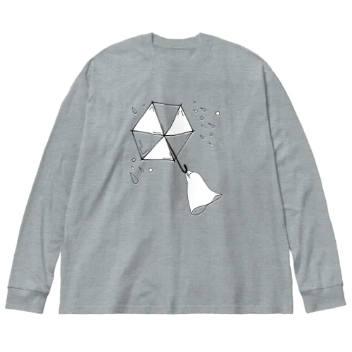 雨の日おばけちゃん Big Long Sleeve T-Shirt