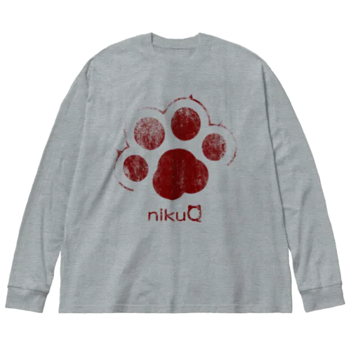 肉球をモチーフにしたオリジナルブランド「nikuQ」（猫タイプ）です Big Long Sleeve T-Shirt