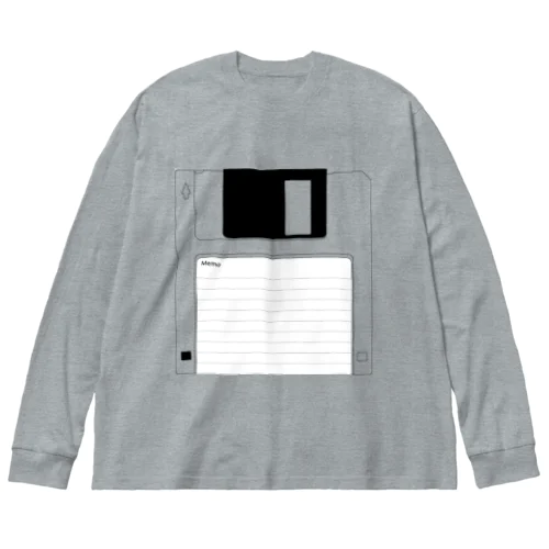 floppy disk 3.5inch ビッグシルエットロングスリーブTシャツ
