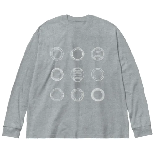 キャップにフォーカス_9選淡色 Big Long Sleeve T-Shirt