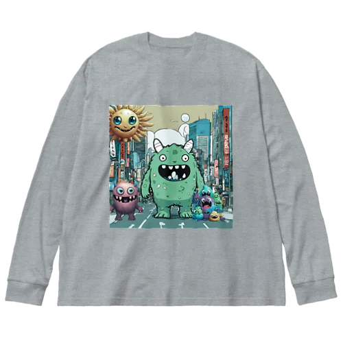 モンスターの行進 Big Long Sleeve T-Shirt