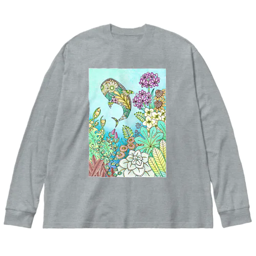 海 Big Long Sleeve T-Shirt