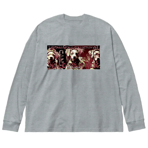 Vintage Dogs Collection 01_D Cut ビッグシルエットロングスリーブTシャツ