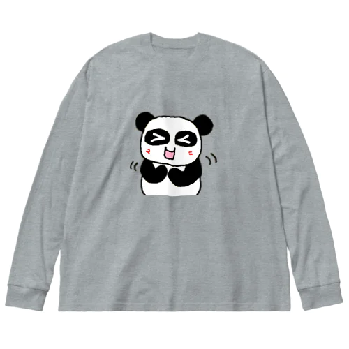 ぱんだかわいい Big Long Sleeve T-Shirt