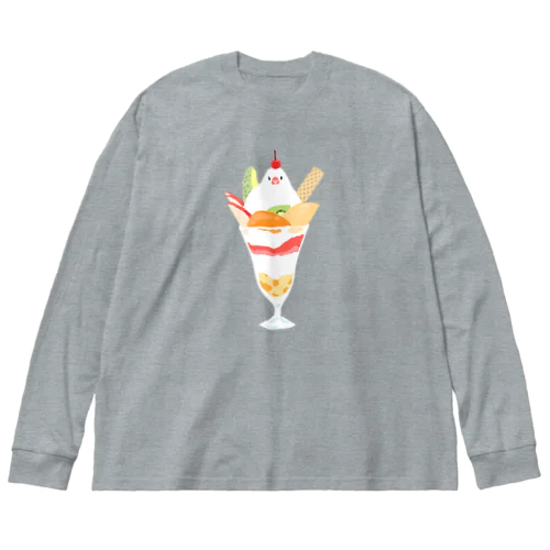 パフェ文鳥 Big Long Sleeve T-Shirt