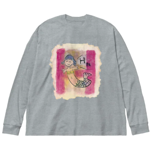 Hね🧜‍♀️💘 ビッグシルエットロングスリーブTシャツ