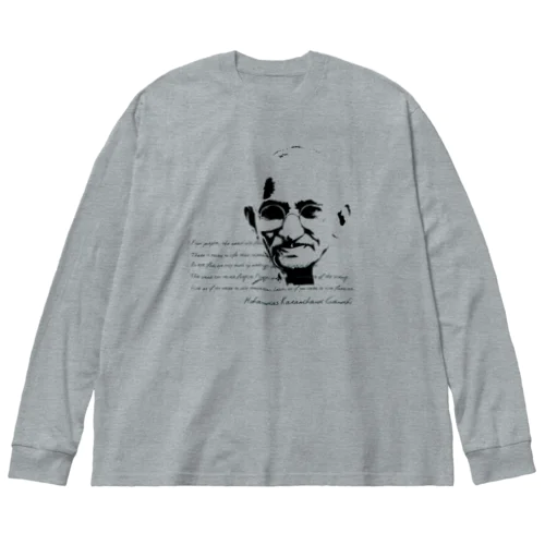 GANDHI ビッグシルエットロングスリーブTシャツ