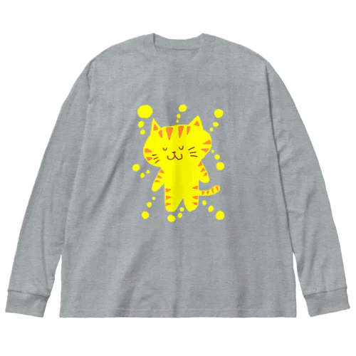 きいろいねこ ビッグシルエットロングスリーブTシャツ