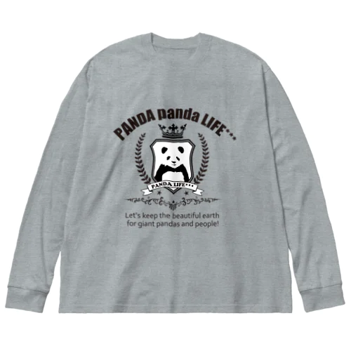 エンブレムパンダ Big Long Sleeve T-Shirt