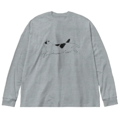 小さいブチネコ Big Long Sleeve T-Shirt