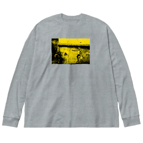 Berlin　streetグラフィティーT shirt ビッグシルエットロングスリーブTシャツ