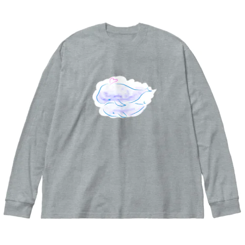 ちぎれくじら Big Long Sleeve T-Shirt