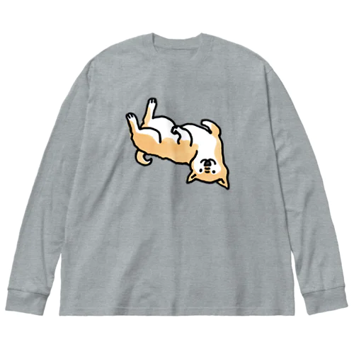 ころーん柴犬くん ビッグシルエットロングスリーブTシャツ